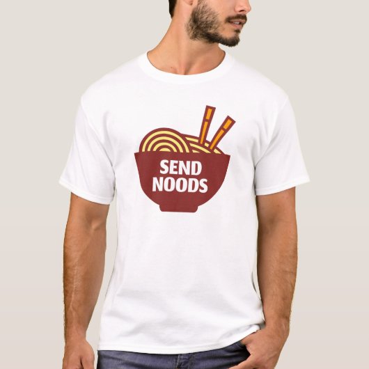 Noods verzenden t-shirt (Voorkant)