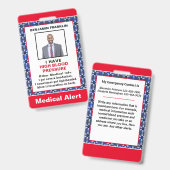 Noodsignaal Foto-ID identificatie Badge (Voor- en achterkant)