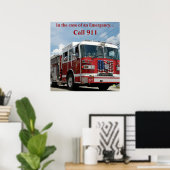 Noodsituatie 911 poster (Thuiskantoor)