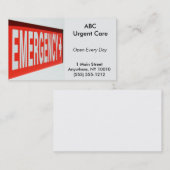 Noodsituatie Visitekaartje (Voorkant / Achterkant)