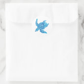 Noodsituatie Waterverf Hawaiian Honu Ronde Sticker (Tas)