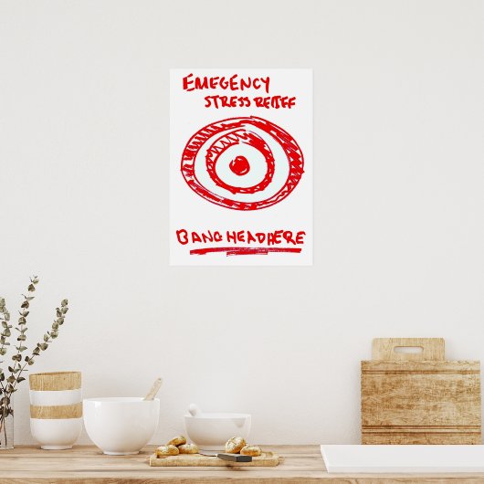 Noodslagverlichting Poster (Keuken)