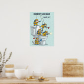 Noodspoelteam Poster (Keuken)