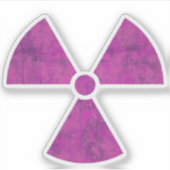 Noodstralingssymbool Sticker (Voorkant)