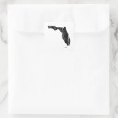 Noodtoestand Florida State Outline Vierkante Sticker (Tas)