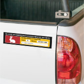 Noodtoestand Sticker (konijn) (Op Truck)