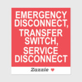 NOODVERBINDING VERBREKEN, LABEL OVERDRACHTSSCHAKEL (Vel)