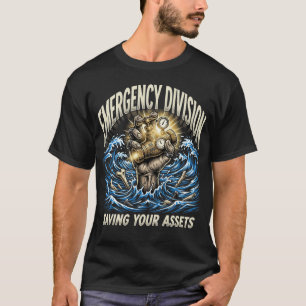 Noodverdelingsdienst Uw Activa Reddende Loodgieter T-shirt