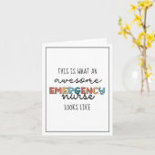 Noodverpleegkundige Funny Geweldige ER Verpleegkun Kaart (Gele Bloem)