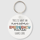 Noodverpleegkundige Funny Geweldige ER Verpleegkun Sleutelhanger (Voorkant)