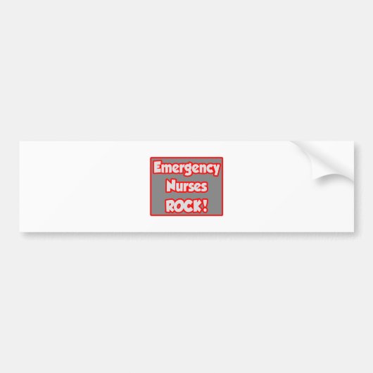 Noodverpleegkundigen Rock! Bumpersticker (Voorkant)
