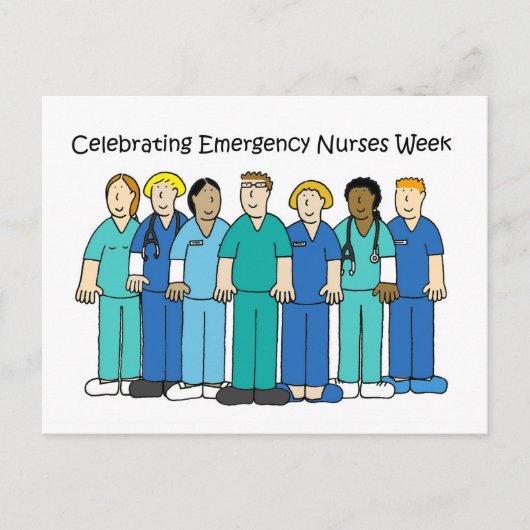 Noodverpleegkundigen Week oktober Briefkaart (Voorkant)