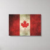  noodvlag van Canada Canvas Afdruk (Voorkant)