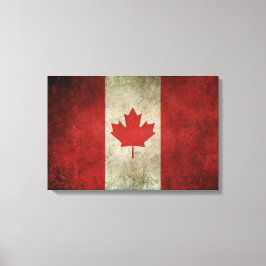  noodvlag van Canada Canvas Afdruk