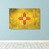 noodvlag van New Mexico Canvas Afdruk (Insitu (Houten vloer))