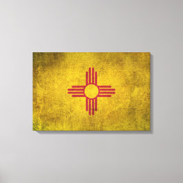 noodvlag van New Mexico Canvas Afdruk