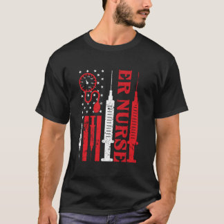 Noodvlag voor spoedeisende hulp verpleegkundigen t-shirt