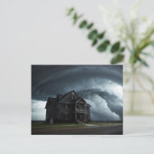 Noodweer Storm Art Briefkaart (Staand voorkant)