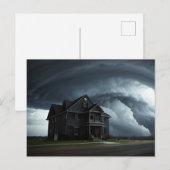 Noodweer Storm Art Briefkaart (Voorkant / Achterkant)