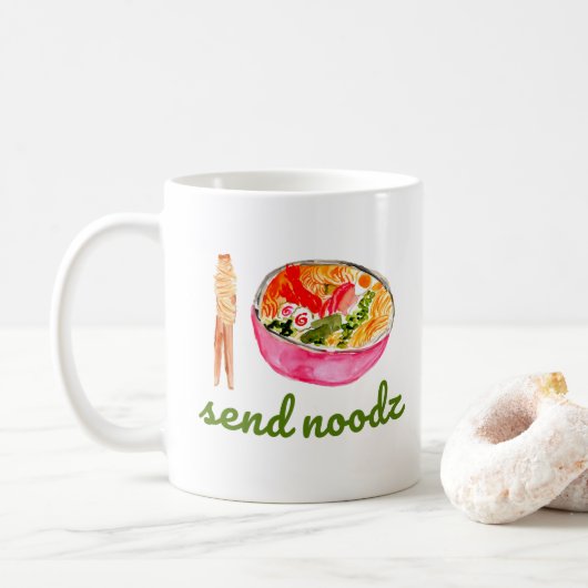 Noodz verzenden koffiemok (Met donut)
