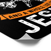 Noodzaak Karate Jesus Christelijk God Love Sports  Poster (Hoek)