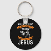 Noodzaak Karate Jesus Christelijk God Love Sports  Sleutelhanger (Voorkant)