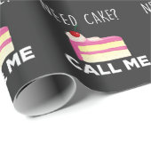 Noodzaak om me te noemen Betaalde Bakkerij Humor Cadeaupapier (Rol Hoek)