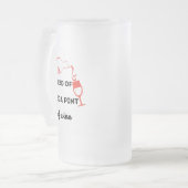 Noodzaak van megapunt wijn matglas bierpul (Voorkant links)