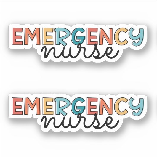 Noodzaal Zenuwzenders Sticker (Voorkant)