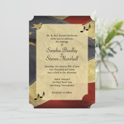 Noodzakelijke Amerikaanse uitnodigingen tot het tr (Staand voorkant)