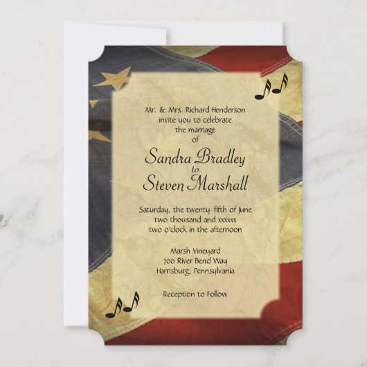 Noodzakelijke Amerikaanse uitnodigingen tot het tr (Voorkant)