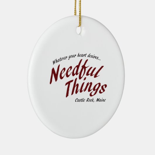 Noodzakelijke dingen keramisch ornament (Rechts)