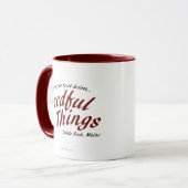 Noodzakelijke dingen mok (Voorkant links)