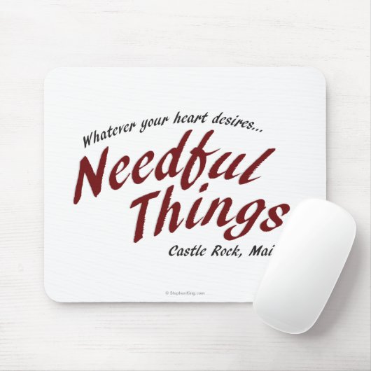 Noodzakelijke dingen muismat (Met muis)