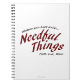 Noodzakelijke dingen notitieboek (Voorkant)