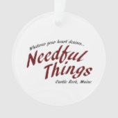 Noodzakelijke dingen ornament (voorkant)