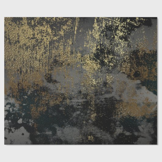 Noodzakelijke Gold en zwart-09 Cadeaupapier (Vlak)