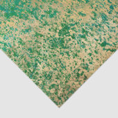 Noodzakelijke Gold-platform op groene ontkoppeling Tissuepapier (Detail)