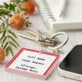 NOODZAKELIJKHEID Contactgegevens Sleutelhanger Epi (Voorkant Rechts)