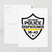 Noodzender in ruste politie 10-42 briefkaart (Voorkant / Achterkant)