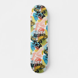 Nooit 2 vermoeid 2 sk8 persoonlijk skateboard