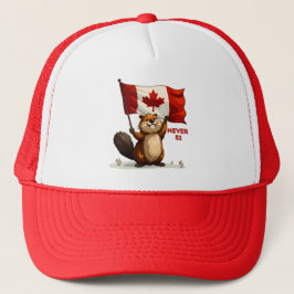 Nooit 51, Canada Canadese Vlag Maple Leaf, Bever Trucker Pet