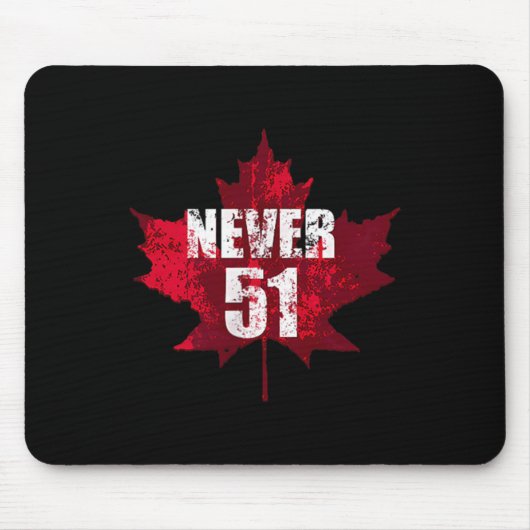 Nooit 51 Canada Maple Leaf  Distressed Cana Muismat (Voorkant)
