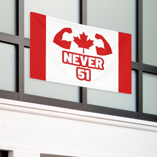 Nooit 51 Canada Sterk Spandoek (Buitenkant Gebouw)