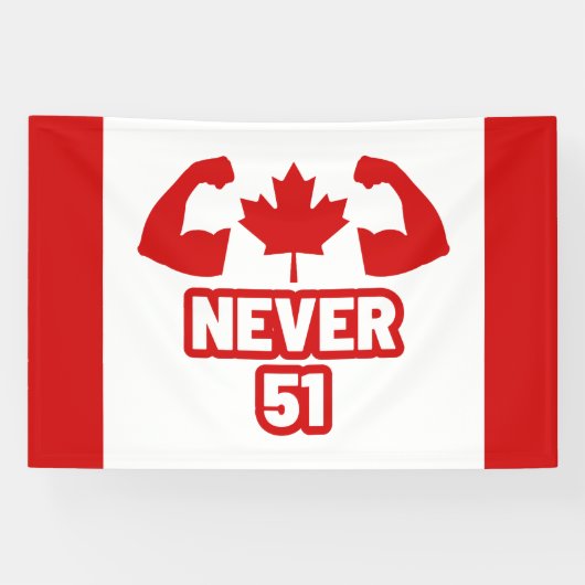 Nooit 51 Canada Sterk Spandoek (Horizontaal)