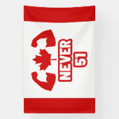 Nooit 51 Canada Sterk Spandoek (Verticaal)
