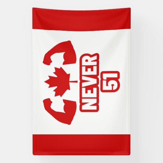 Nooit 51 Canada Sterk Spandoek (Verticaal)