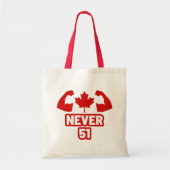 Nooit 51 Canada Sterk Tote Bag (Voorkant)