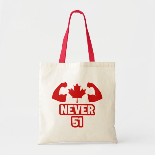 Nooit 51 Canada Sterk Tote Bag (Voorkant)