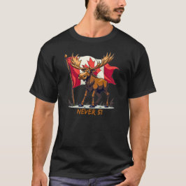 Nooit 51, Eland, Canada Canadese Vlag Esdoornblad, T-shirt